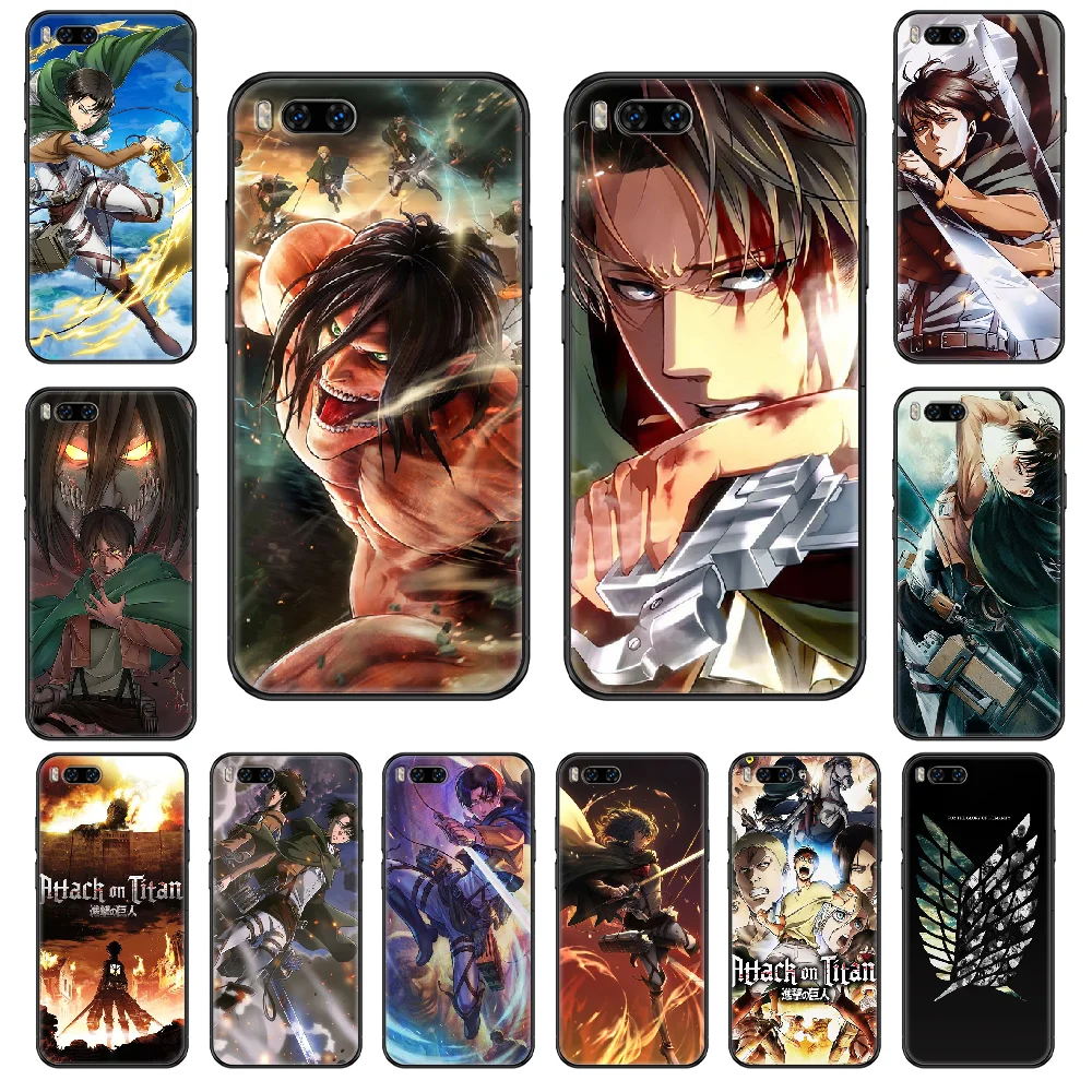 Anime Attack on Titan Phone case For Xiaomi Mi 6 8 9 A1 2 3 Mix3 Mix2 Mix2S X T Lite Pro black art bumper pretty shell tpu back | Мобильные