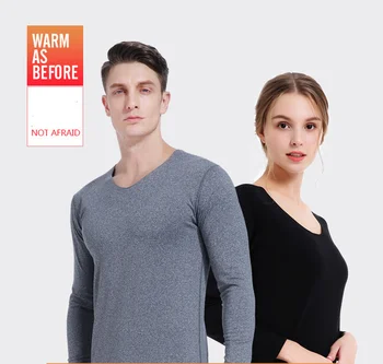 

Hot Sells Men Women Thermal Underwear Couple Tight Thermal Underwear Three Seconds Heat Ultra-thin Winter Long John