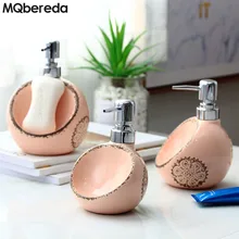 Креативный керамический пенный дозатор для мыла, лосьон двойного назначения, бутылка для умывания рук, губка, аксессуары для ванной комнаты