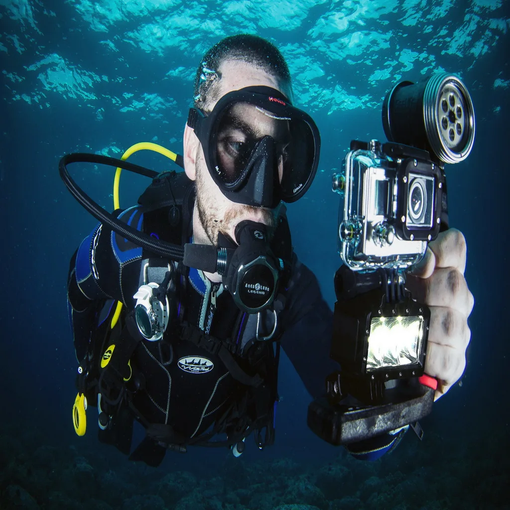 Светодиодный светильник для подводной съемки водонепроницаемый Gopro 3 +