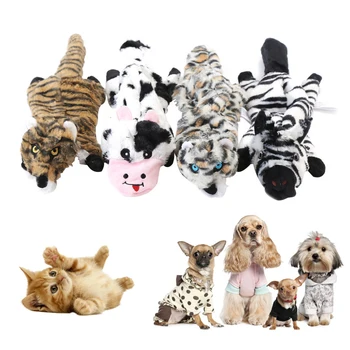 

Pet Plush Dog Toys Pet Dog Tooth Cleaner Playing Training Chew Toys Animals Will Dog Cat Puppy Toy Toot Squirrel Dog Chew Squeak