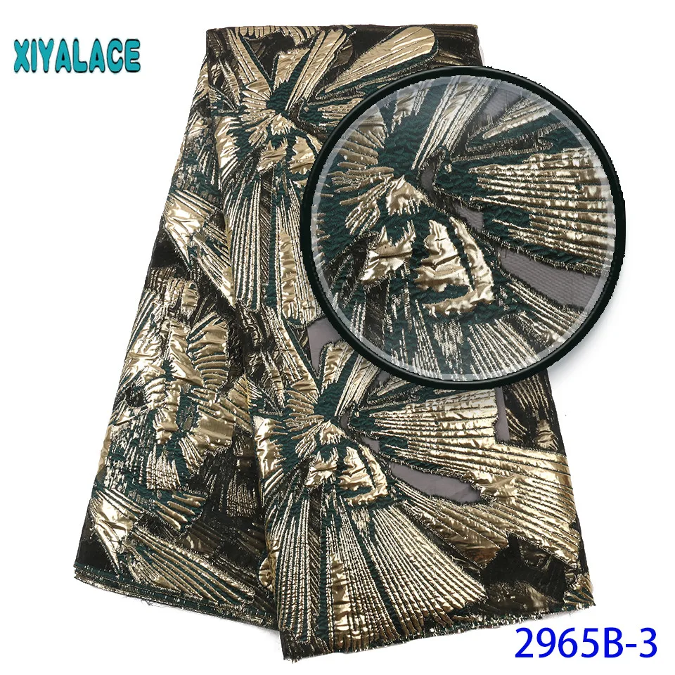 Модное Африканское жаккардовое кружево высокого качества парча кружевная ткань для свадьбы 5 ярдов французская Ngerian кружевная ткань 2965b