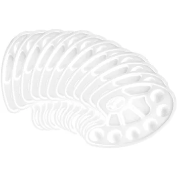 

20 Pcs Paint Tray Palettes Plastic Watercolor Palette Painting Tray for Craft DIY Art Painting Palettes, White