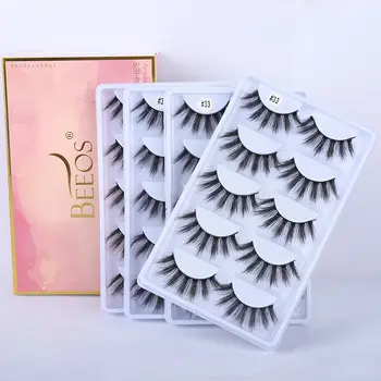 

Lashes Handmade Mink Faux Eyelashes 20 Pairs Eyelashes Lashes Fake Lashes Make Up Tools Extension Eyelashes Lash Boxes Packaging