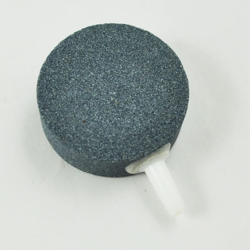 Серый круглый воздушный насос Airstone для аквариумных рыб