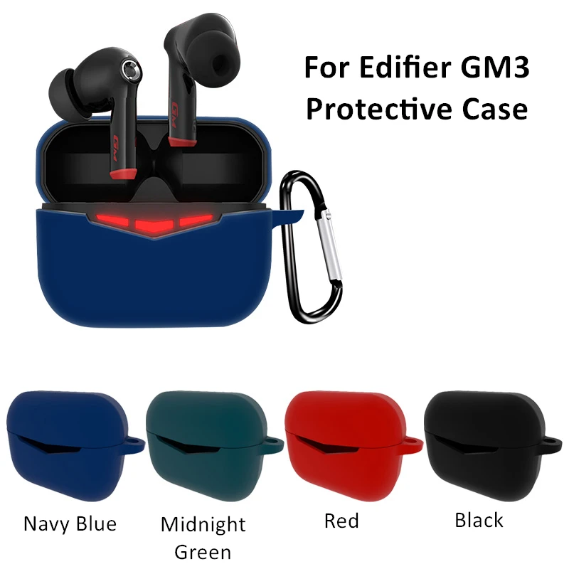 Противоударный силиконовый чехол для беспроводных Bluetooth-наушников Edifier GM3 Мягкий