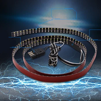 

3Row Tailgate Light Bar 49inch Strip Reverse Brake Signal Lamps Flexible