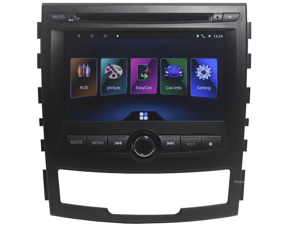 Восьмиядерный 4G 64G Android 8,1 2 DIN Автомобильный dvd-плеер для SSANGYONG KORANDO gps навигация радио мультимедиа Sterero