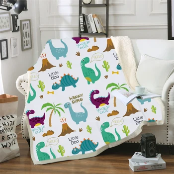 

Custom DIY Printing Textiel Cartoon Deken voor Steek Coral Fleece Deken Gooi op Slaapbank Jongens Dropship