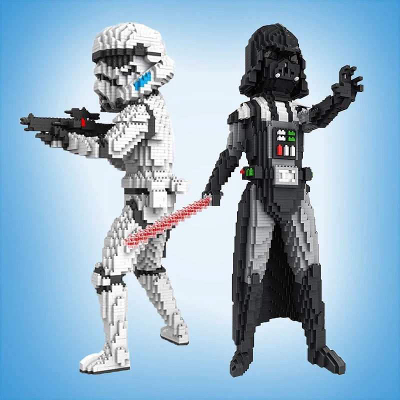 Online Bloques figuras guerra soldados Darth Vader Imperial Storm Soldiers modelo Mini figuras niños juguete para niños niña Niño