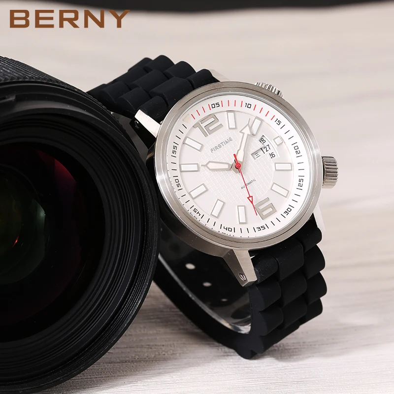 Automatic Diver's Watches for Men Sport Swim Mechanical Watch Calendar Heavy duty Super Luminous