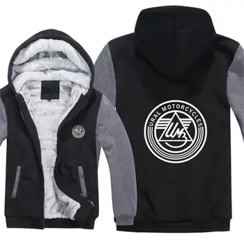 

URAL Motorcycles Hoodies Casual Men Fashion Wool Liner Jacket URAL Sweatshirts Men Coat Pullover HS-018