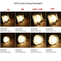 Modern Crystal Led Downlights Recessed Ceiling Lamp 6