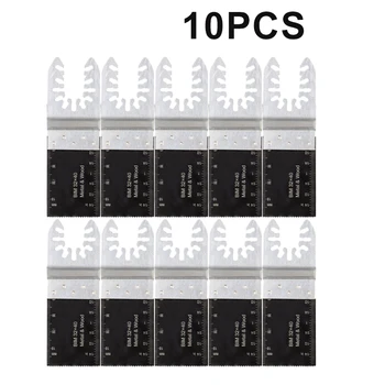 

10pcs Bi Metal Oscillating Saw Cutter Tools Set Woodworking Saw Blades Wood Plastic Saw Blades Accessories