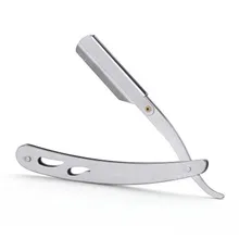 1 шт. Парикмахерская прямая бритва из нержавеющей стали бритва Rasoirs Rasoi ручная Парикмахерская Складная ручная стрижка