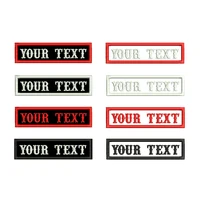 Shop Online: Buy Custom Name Text Embroidery Patch - Rectangular, 115MM Wide - Iron-On and Sew-On - Military Patches for Clothing, Biker Vest
