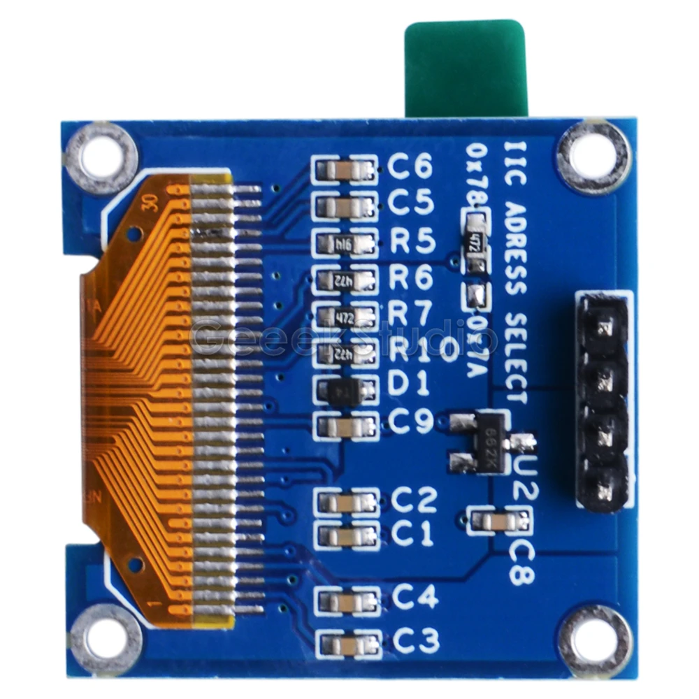 0 96 дюймовый OLED экран модуль 128*64 IIC SSD1306 для Raspberry Pi 4 B / 3 (+) 2 Zero (W) Beaglebone черный/серия