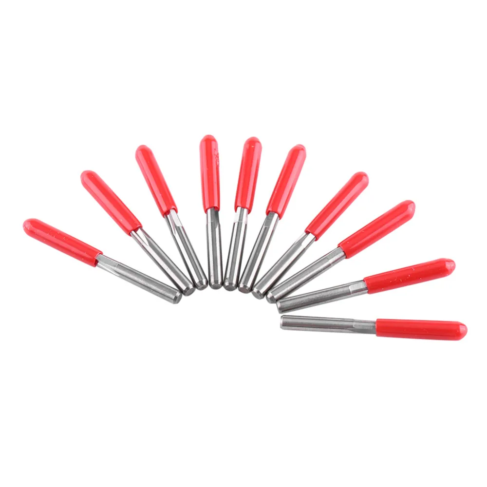 

10pcs/set 3.175mm CNC Milling Cutters Double Straight Flutes Tungsten Carbide End Mill 22mmWoodworking Engrave Milling Tool