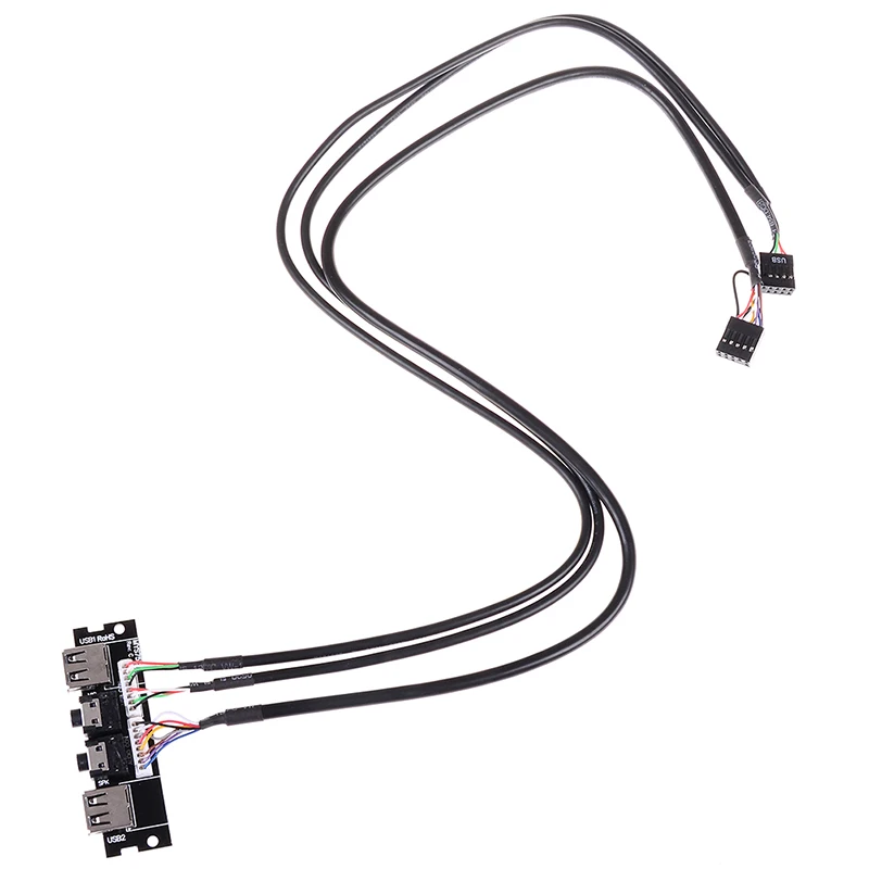 1*Audio Cable PC Computer Case PCB Front Panel USB 2.0 Audio Port Mic Cable Motherboard Connection
