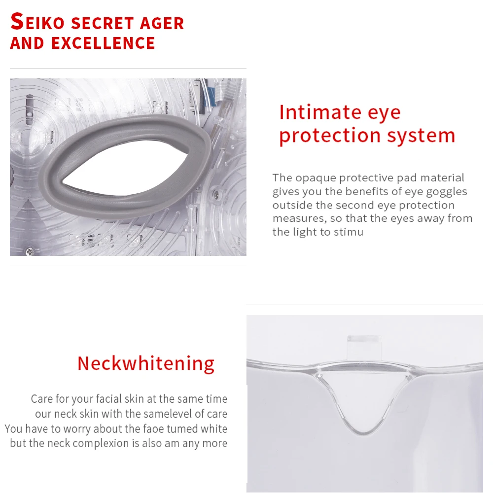  LISM 7 Colors Led Facial Mask Mascara Led Facial Fototerapia Korean Photon Beauty Skin Care Acne Li - 4000150975726