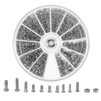 

600pcs Screws Repair Tool Kit with Screwdriver Professional Repair Accessories For Watchmaker Repair Watch Clock Eye Glasses