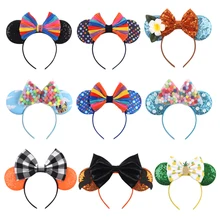

NEW Disney Small Mickey Mouse Ears Headband 5.5" Bow Hairband Girls Children Festival Gift Cosplay Women Party Headwear