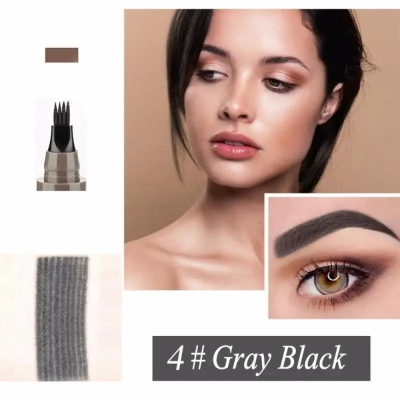 Waterproof Microblading Eyebrow Tattoo Pen Fine Sketch Enhancer Fork Tip Pencil Natural Eyebrow 4-Headed Pencil Eye Brow Make Up Waterproof Microblading Eyebrow Tattoo Pen Fine Sketch Enhancer Fork Tip Pencil Natural Eyebrow 4-Headed Pencil Eye Brow Make Up
