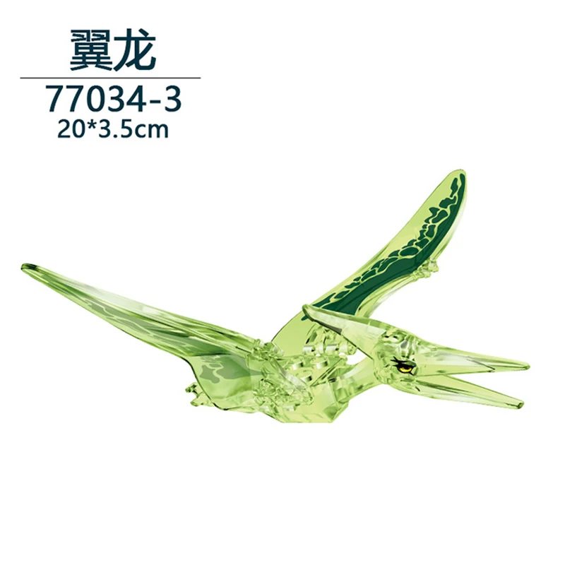 

Jurassic Crystal Dinosaur Building Block Toys Creative Decoration Building-block Toys Compatible with Legoinglys DIY Christmas