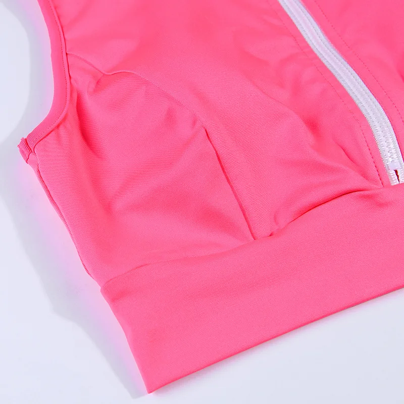 ArtSu Neon Green Женские Короткие Топы повседневные топы для женщин топ сексуальный Femme жилет Bodycon фитнес уличная одежда мода ASVE20822