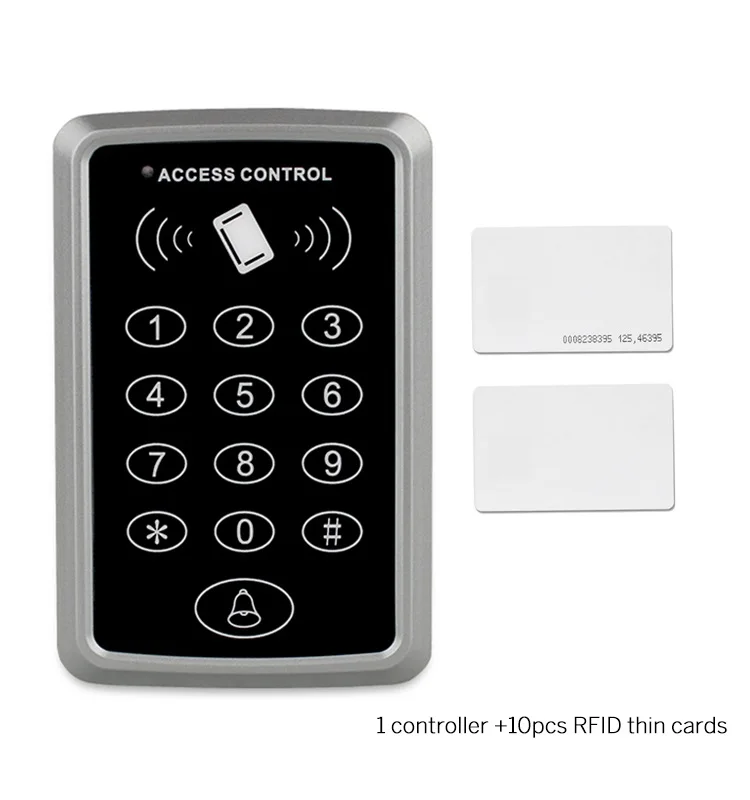 3 RFID standalone access controller with RFID thin cards