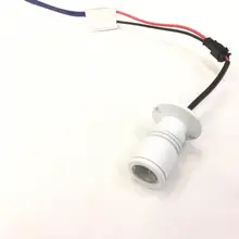 4 шт./лот белый светильник для шкафа мини 1 Вт Светодиодный настенный светильник из алюминиевого сплава вращающийся на 360 градусов Точечный светильник для витрины