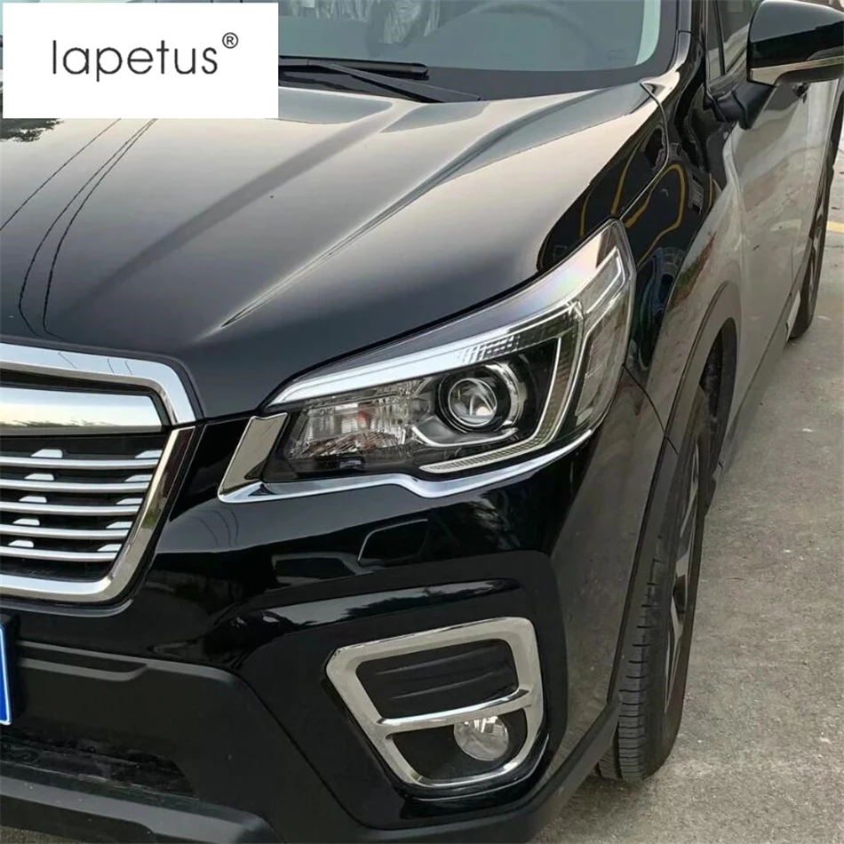 Аксессуары Lapetus подходят для Subaru Forester ABS Передние фары лампы век бровей полосы литья крышка комплект отделка 2 шт