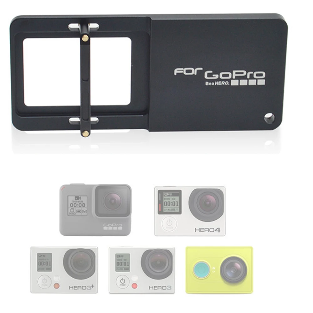 Action Camera Gimbal Adapter Mount Plate For DJI OSMO Mobile Smooth4 Stabilizer For GoPro HERO 7 6 AKASO E