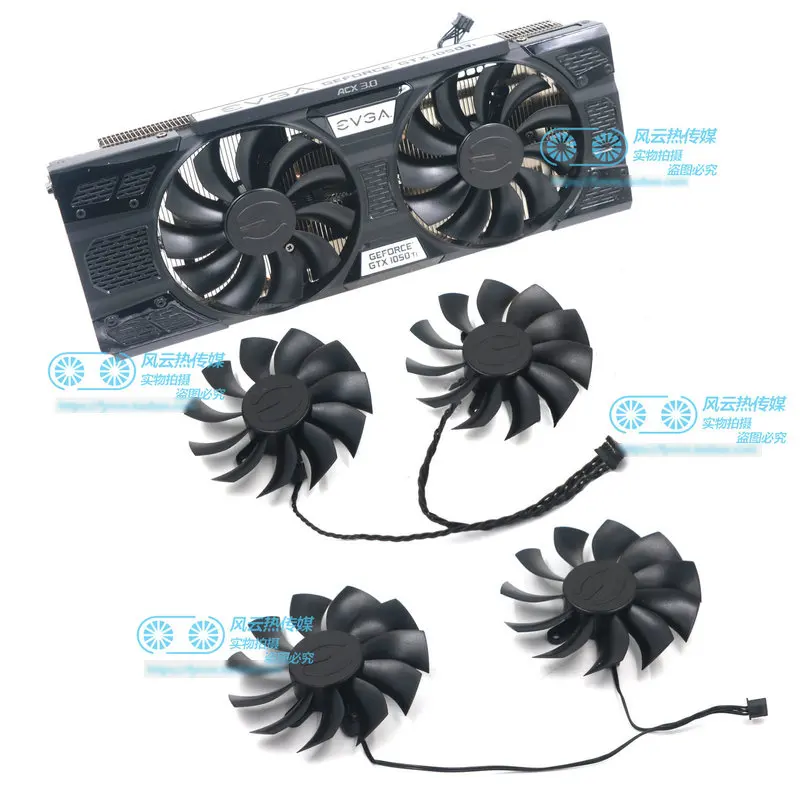 Новый оригинальный для EVGA GTX1050Ti FTW SSC ACX3.0 Графика видеокарта вентилятор