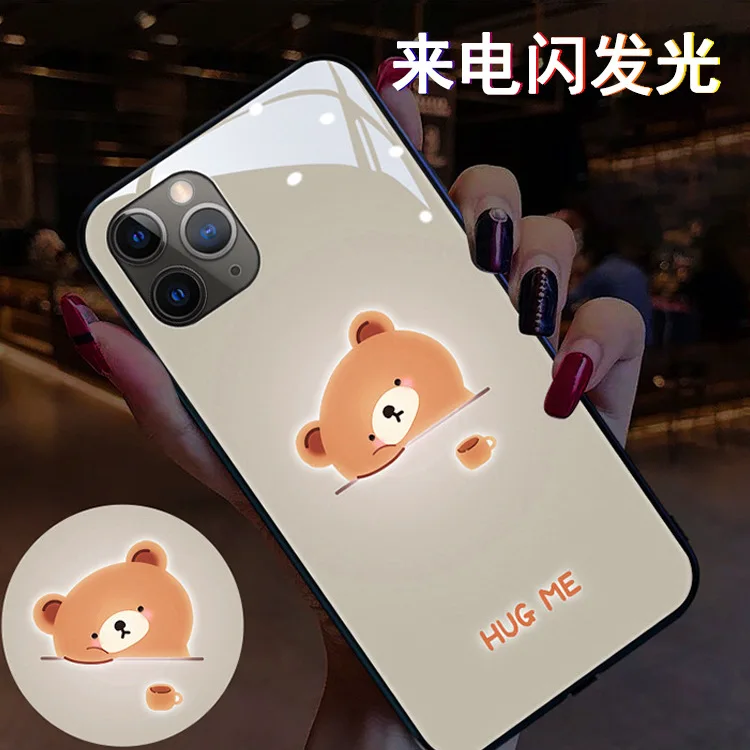 

for Iphone 12 mobile phone case to flash light and iPhone 11 promax voice controlled lighting iphone 11 cases phone cases