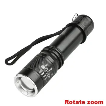 

3000Lm T6 LED Zoomable 18650 AAA Flashlight Torch Light Lamp