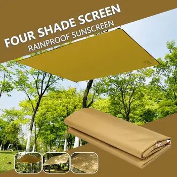 

Shade Screen Square Waterproof Portable Shade Canopy Gazebo Awning 190T Polyester Beige 3-4 People Camping Cloth Moisture Proof