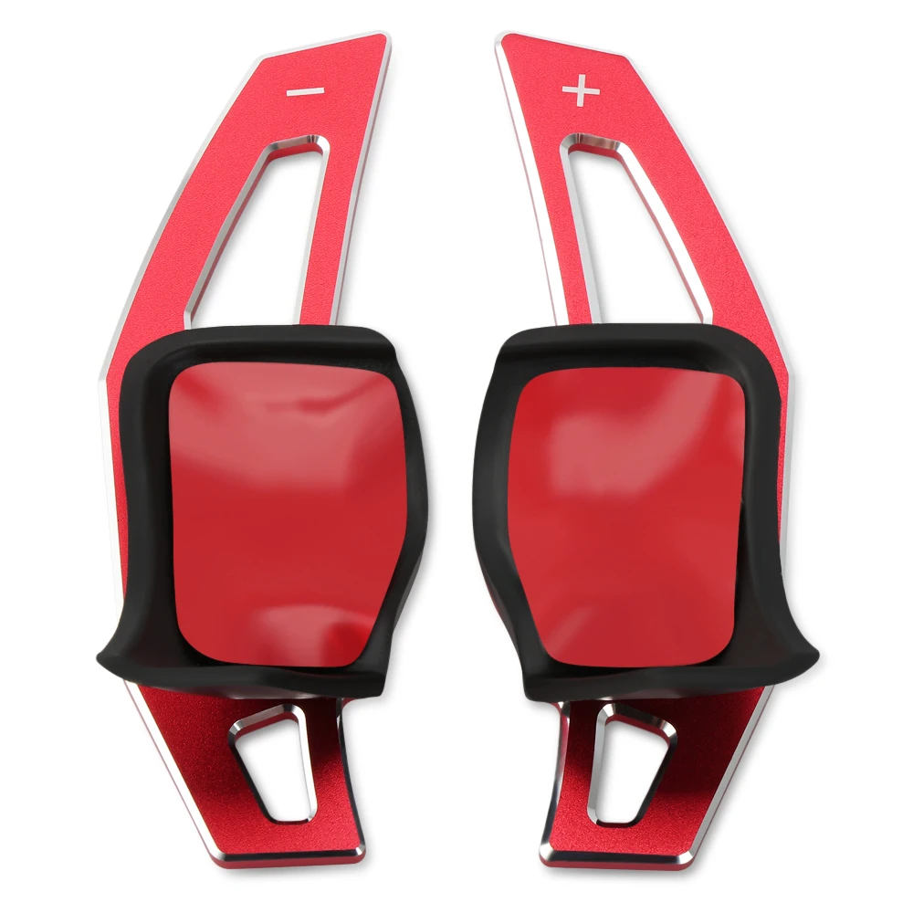Steering Wheel Trim Cover Aluminum Alloy Add-On Steering Wheel DSG Paddle Shifters Extension For VW Tiguan Golf 6 MK5 MK6 Jetta GTI R20 R36 CC Scirocco carbon fiber paddle shift,wheel steering adapter,steering wheel trim cover