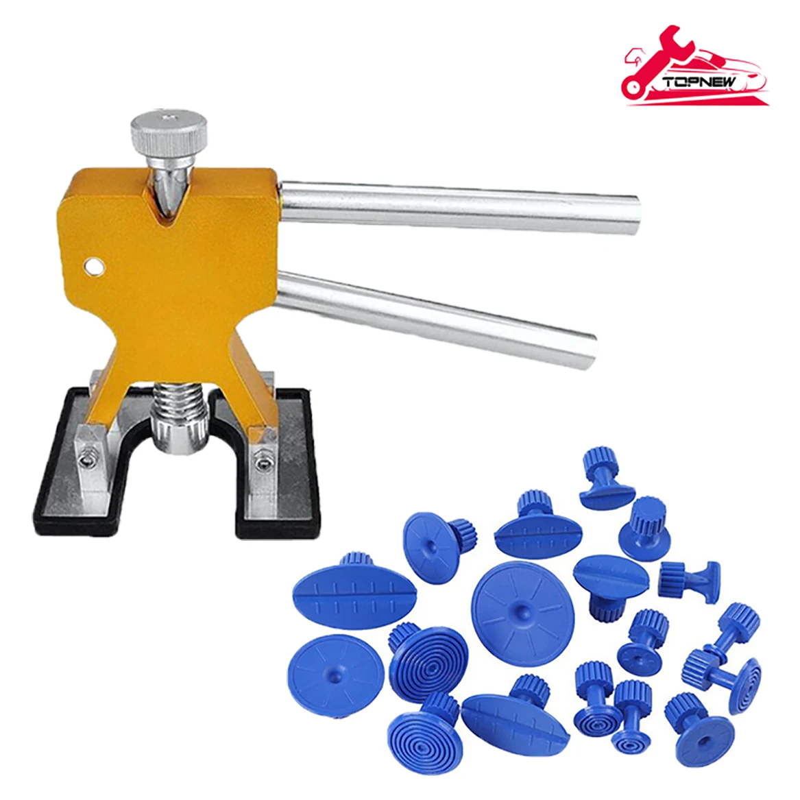 

Dent Repair Tool Dent Removal Kit, Golden Lifter& Glue Tabs for Automobile Body Motorcycle Refrigerator