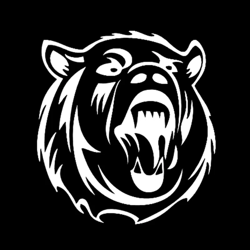 Angry Polar Bear Head животные для Авто/бампер/окно виниловая наклейка наклейки DIY Декор