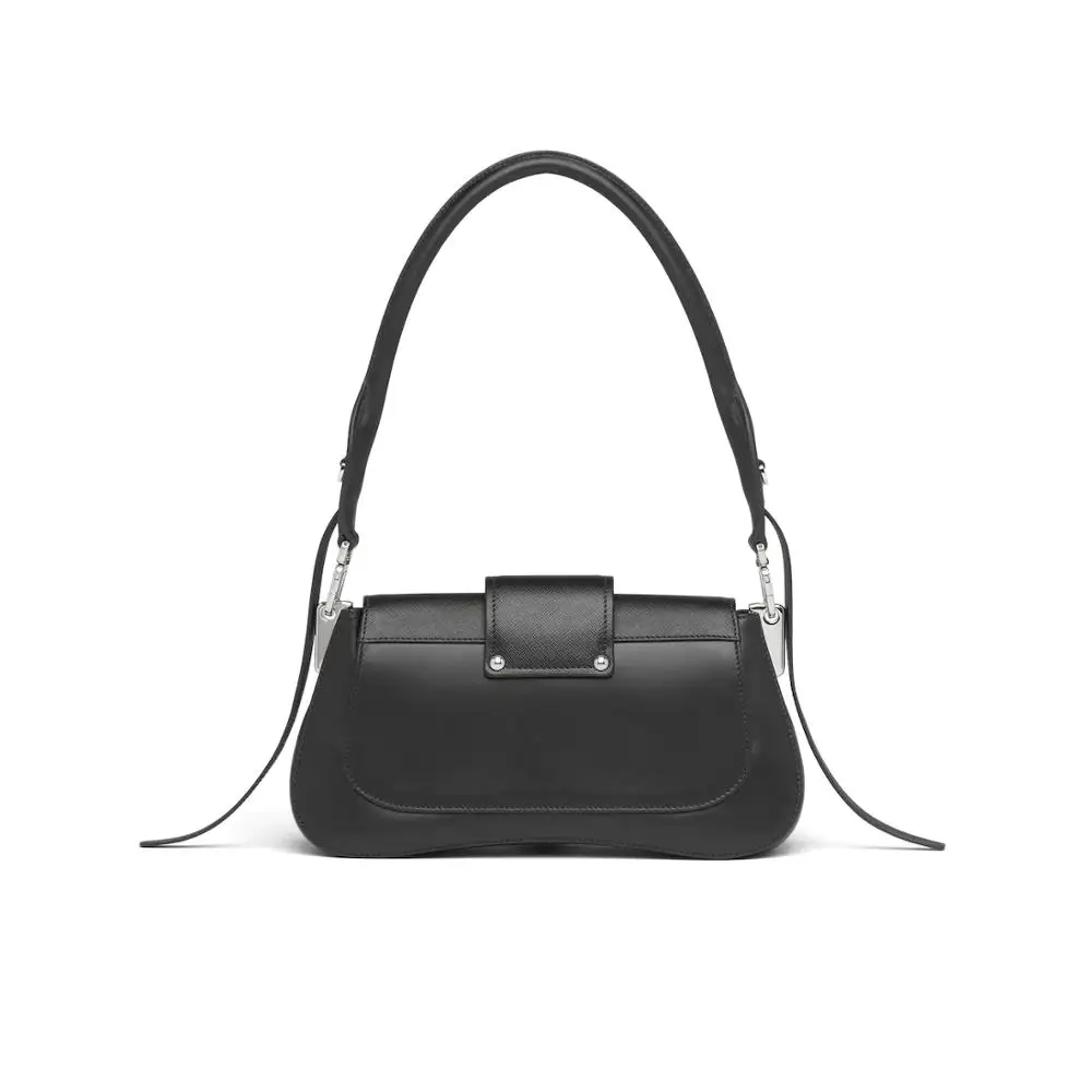 Prada Sidonie кожаная сумка через плечо на молнии сумки через плечо для женщин сумка-мессенджер дамская сумка 1BD228_2BB0_F0002_V_OJN