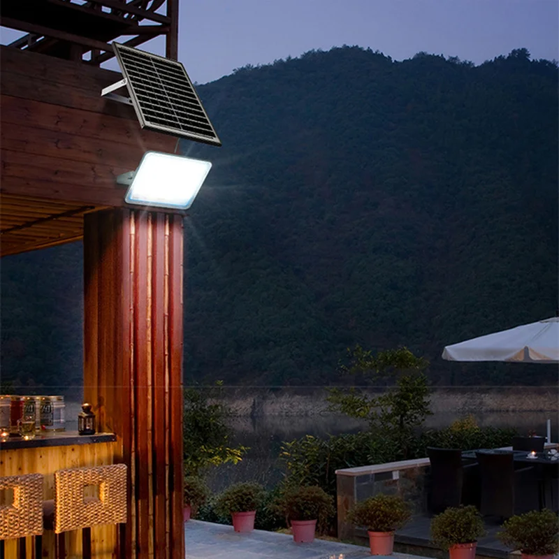 FANNHUI Солнечный уличный светильник IP66 водонепроницаемый 18 Вт 25 Вт 35 Вт светодиодный уличный светильник светодиодный солнечный светильник наружный Солнечный проектор садовый светильник
