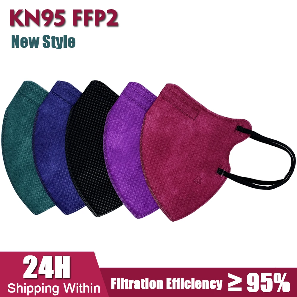 Цветная маска для лица FFP2 CE KN95 многоразовая ffp2mask взрослых fpp2 защиты здоровья