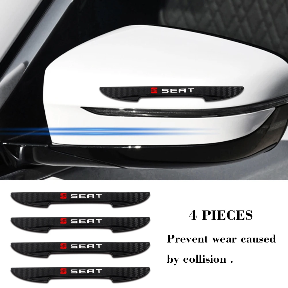 

4Pcs Car Styling Bumper Strip Door Side Edge Protective Sticker For Seat cupra Leon mk2 mk3 Ibiza Altea Tarraco Alhambra Exeo