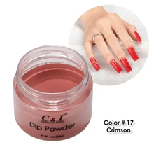 28 г погружной порошок-цвет № 17# Малиново-красный цвет системы-с некоторым перламутровым блеском в нем