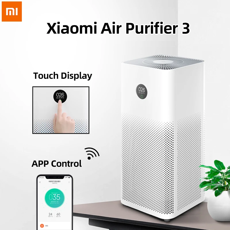 Очиститель воздуха Xiaomi Mi 3 MIJIA автоматический детектор дыма для дома с Hepa-фильтром