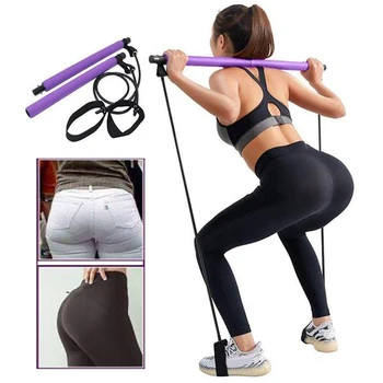 

Multi-functional Portable Exercise Stick & Toning Bar for Pilates Yoga Strength Train Fitness Body Gym Workout Sports Help
