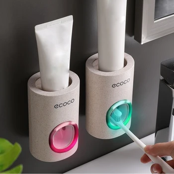 

Automatic Toothpaste Dispenser Wall Mounted Toothpaste Holder Toothpaste Squeezer Household Tools Bathroom Gadgets Tool