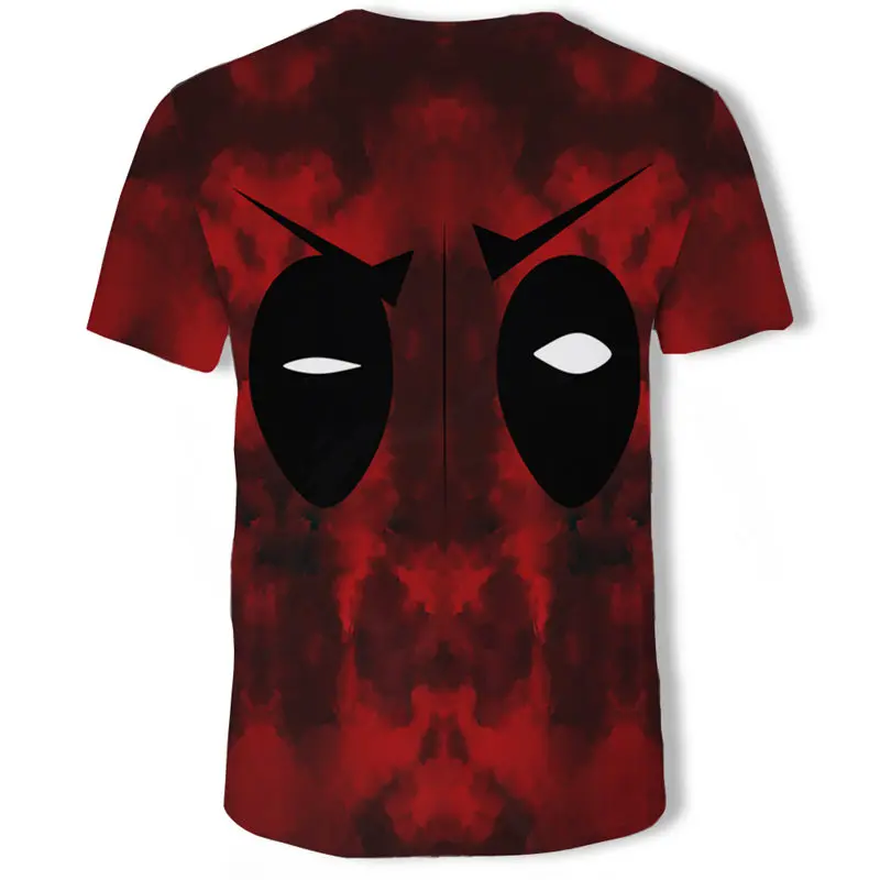 Женская и мужская футболка с круглым вырезом модная летняя 3D-принтом Уэйда