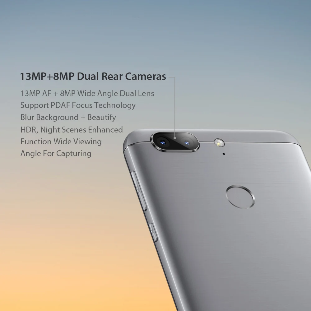 GOME S7, 4 ГБ, 64 ГБ, 5,7 дюйма, мобильный телефон MT6750T, четыре ядра, Android 7, две sim-карты, 4000 мАч, аккумулятор, отпечаток пальца, смартфон